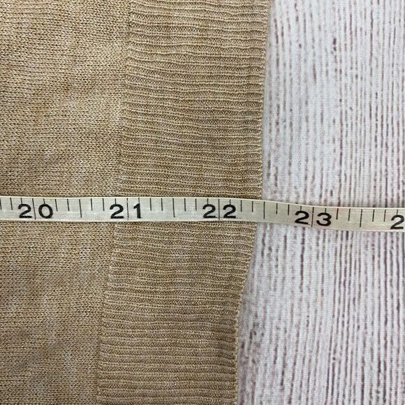 A New Day scoopneck Longsleeve lightweight sweater tan sz M women - Picture 8 of 10